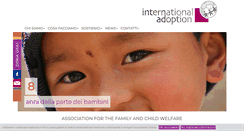 Desktop Screenshot of internationaladoption.it